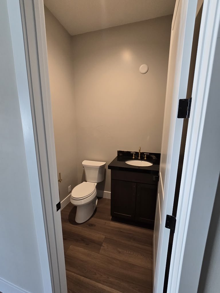 Detailed toilet and hand cleaner setup